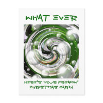 What Ever! Christmas Card postcards by aarrickkah What Ever! Christmas Card postcards
