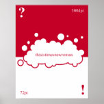 What font? 72 point Times New Roman Posters