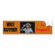 What Happened , In Vegas? bumper stickers by tenthmuse What Happened , In Vegas? bumper stickers