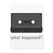 What Happened? Postcard