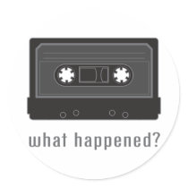 What Happened? Round Sticker