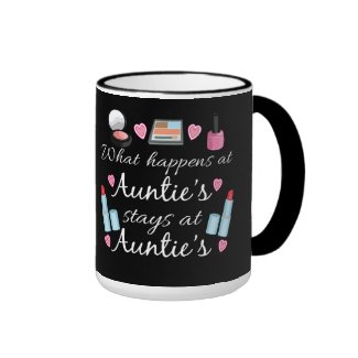 What happens at Auntie's Coffee Mug