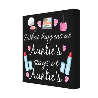 What happens at Auntie's Gallery Wrapped Canvas
