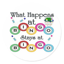 What Happens at Bingo Sticker