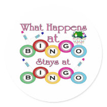What Happens at Bingo Stickers