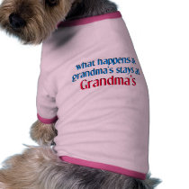 What happens at Grandma's pet clothing