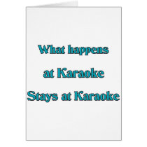 What Happens At Karaoke cards
