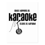 What Happens at Karaoke Post Cards