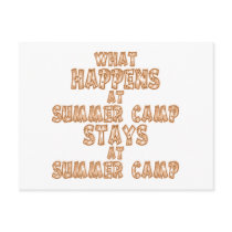 What Happens at Summer Camp Post Card