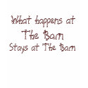 What happens at The Barn t-shirts