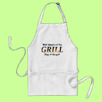 What happens at the GRILL... aprons by trish1968 What happens at the GRILL... aprons