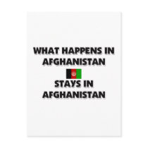 What Happens In AFGHANISTAN Stays There postcards