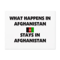 What Happens In AFGHANISTAN Stays There postcards