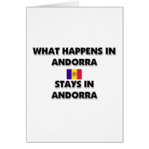 What Happens In ANDORRA Stays There cards by flagshirt What Happens In ANDORRA Stays There cards