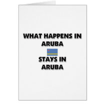 What Happens In ARUBA Stays There Card