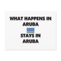 What Happens In ARUBA Stays There Postcard