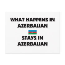 What Happens In AZERBAIJAN Stays There postcards by flagshirt What Happens In AZERBAIJAN Stays There postcards