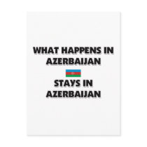 What Happens In AZERBAIJAN Stays There postcards by flagshirt What Happens In AZERBAIJAN Stays There postcards