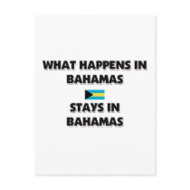 What Happens In BAHAMAS Stays There Postcards