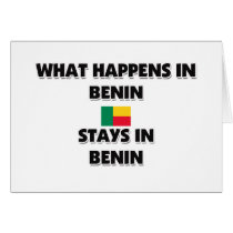 What Happens In BENIN Stays There cards