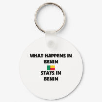 What Happens In BENIN Stays There keychains