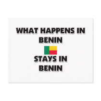 What Happens In BENIN Stays There postcards