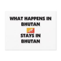 What Happens In BHUTAN Stays There postcards