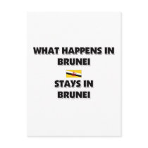 What Happens In BRUNEI Stays There postcards