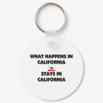 What Happens In CALIFORNIA Stays There keychains