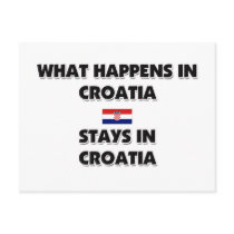 What Happens In CROATIA Stays There postcards