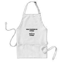 What Happens In CYPRUS Stays There aprons by flagshirt What Happens In CYPRUS Stays There aprons