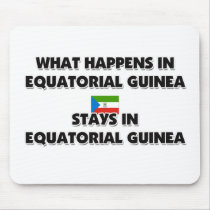 What Happens In EQUATORIAL GUINEA Stays There mousepads by flagshirt What Happens In EQUATORIAL GUINEA Stays There mousepads
