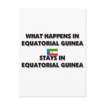 What Happens In EQUATORIAL GUINEA Stays There postcards by flagshirt What Happens In EQUATORIAL GUINEA Stays There postcards