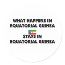 What Happens In EQUATORIAL GUINEA Stays There stickers by flagshirt What Happens In EQUATORIAL GUINEA Stays There stickers