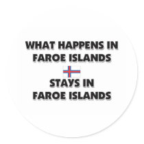 What Happens In FAROE ISLANDS Stays There stickers by flagshirt What Happens In FAROE ISLANDS Stays There stickers