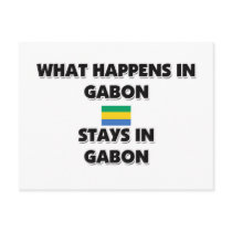 What Happens In GABON Stays There postcards