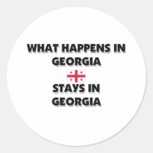 What Happens In GEORGIA Stays There Stickers