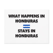 What Happens In HONDURAS Stays There postcards