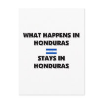 What Happens In HONDURAS Stays There postcards