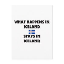 What Happens In ICELAND Stays There postcards