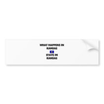 What Happens In KANSAS Stays There bumper stickers by flagshirt What Happens In KANSAS Stays There bumper stickers