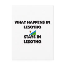 What Happens In LESOTHO Stays There postcards