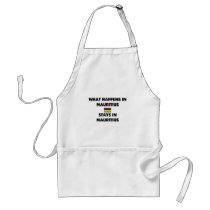 What Happens In MAURITIUS Stays There aprons by flagshirt What Happens In MAURITIUS Stays There aprons