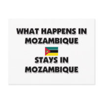 What Happens In MOZAMBIQUE Stays There postcards by flagshirt What Happens In MOZAMBIQUE Stays There postcards