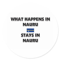 What Happens In NAURU Stays There stickers