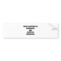 What Happens In NEBRASKA Stays There bumper stickers by flagshirt What Happens In NEBRASKA Stays There bumper stickers