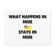 What Happens In NIUE Stays There postcards