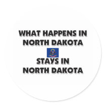 What Happens In NORTH DAKOTA Stays There stickers