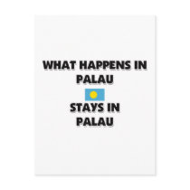 What Happens In PALAU Stays There postcards