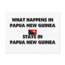 What Happens In PAPUA NEW GUINEA Stays There postcards
